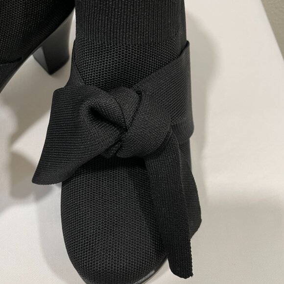 NEW, BERNIE MEV "Chesca Serenity" Pump Stretch Textile with Bow, Black - 8.5 - Picture 4 of 13